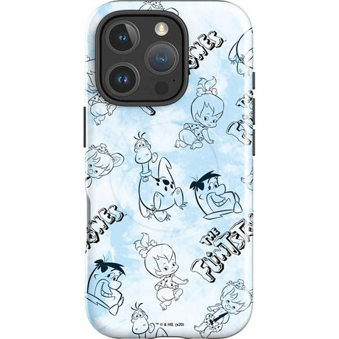 The Flinstones The Flintstones Tie Dye Print iPhone 16 Pro Magsafe Impact Case