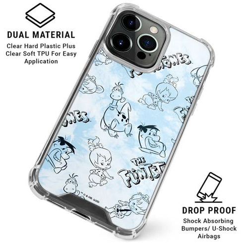 The Flinstones The Flintstones Tie Dye Print iPhone 16 Pro Max Clear Case
