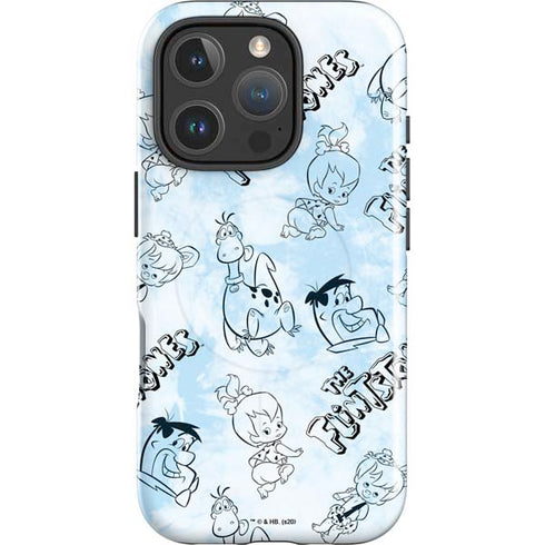 The Flinstones The Flintstones Tie Dye Print iPhone 16 Pro Max Magsafe Impact Case