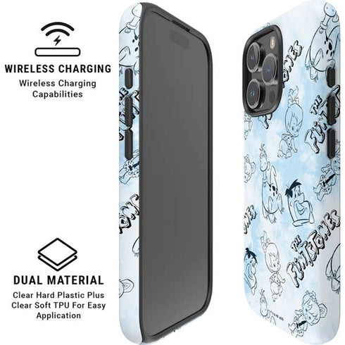 The Flinstones The Flintstones Tie Dye Print iPhone 16 Pro Max Magsafe Impact Case