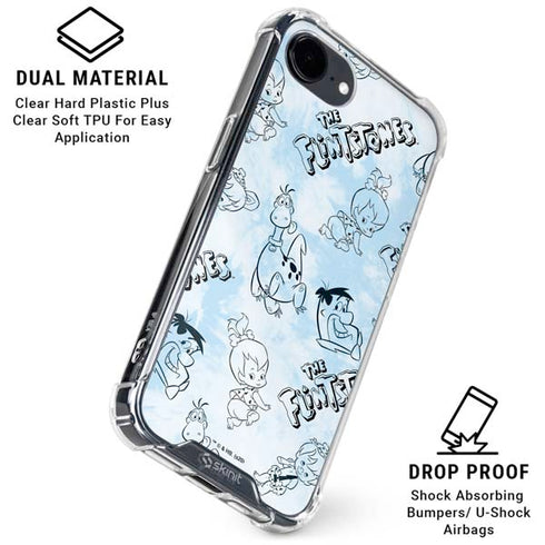 The Flinstones The Flintstones Tie Dye Print iPhone 16e Clear Case