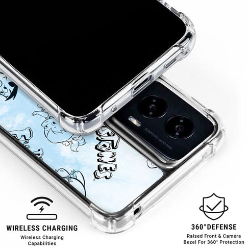 The Flinstones The Flintstones Tie Dye Print Moto G Power 5G (2024) Clear Case