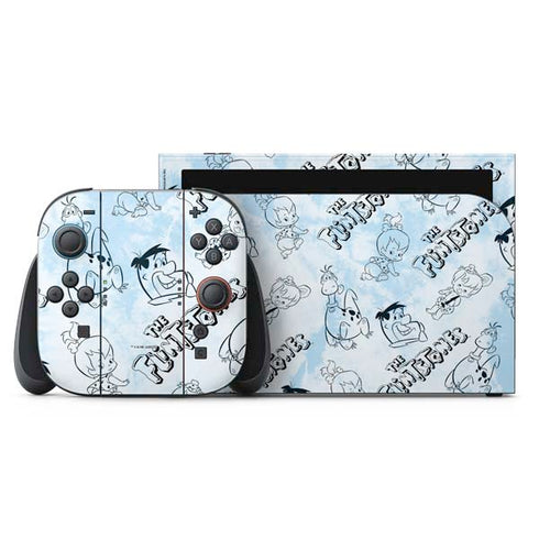 The Flinstones The Flintstones Tie Dye Print Nintendo Skins