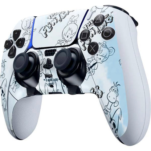 The Flinstones The Flintstones Tie Dye Print PS5 DualSense Edge Pro Controller Skin
