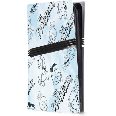 The Flinstones The Flintstones Tie Dye Print PS5 Pro Console Skin