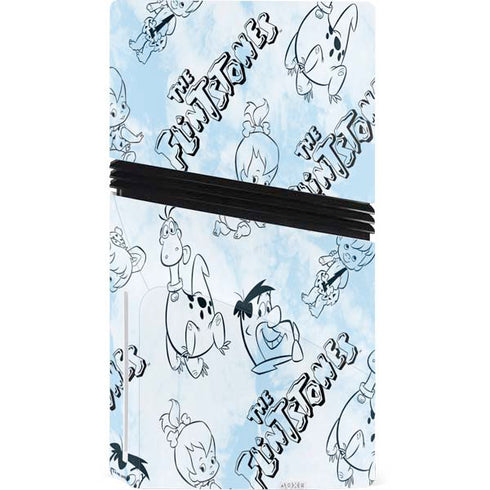 The Flinstones The Flintstones Tie Dye Print PS5 Pro Disk Bundle Skin