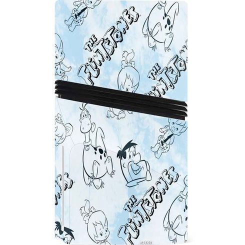 The Flinstones The Flintstones Tie Dye Print PS5 Pro Disk Console Skin