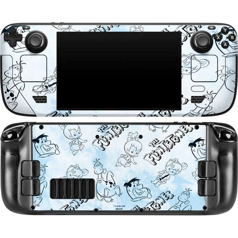 The Flinstones The Flintstones Tie Dye Print Steam Deck Handheld Gaming Computer OLED Skin