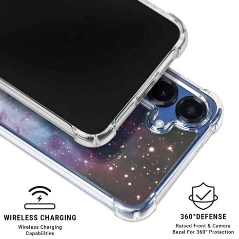 The Fox Fur Nebula Galaxy S25 Plus Clear Case