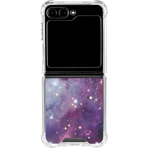 The Fox Fur Nebula Galaxy Z Flip6 Clear Case