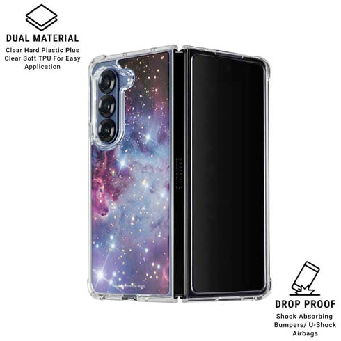 The Fox Fur Nebula Galaxy Z Fold6 Clear Case