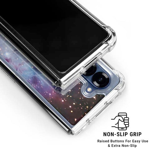 The Fox Fur Nebula Galaxy Z Fold7 Clear Case