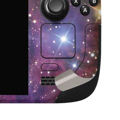 The Fox Fur Nebula Steam Deck Handheld Gaming Computer OLED Skin