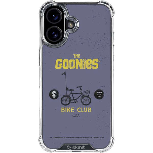 Warner Bros The Goonies (1985) The Goonies Bike Club iPhone 16 Clear Case