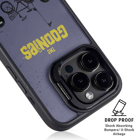 Warner Bros The Goonies (1985) The Goonies Bike Club iPhone 16 Pro Max Kickstand Case