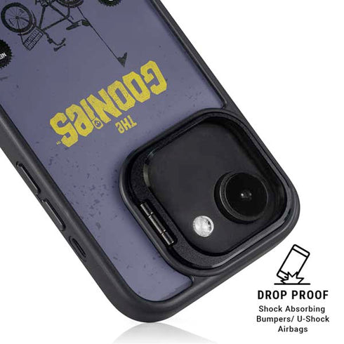 Warner Bros The Goonies (1985) The Goonies Bike Club iPhone 16e Kickstand Case