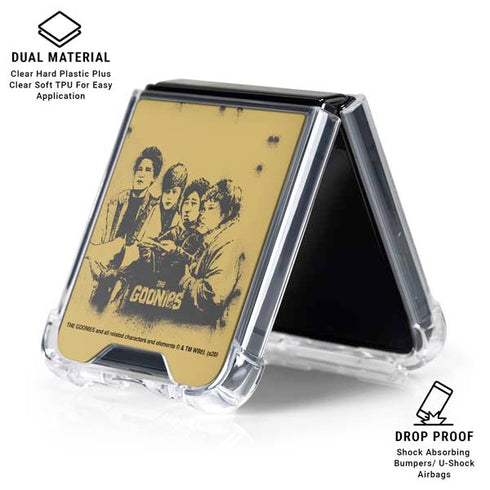 Warner Bros The Goonies (1985) The Goonies Cast Galaxy Z Flip6 Clear Case