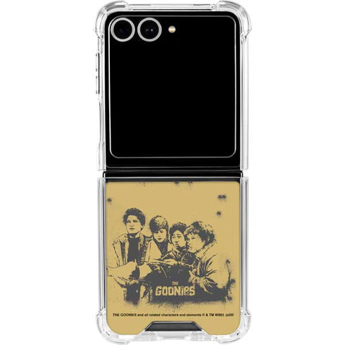 Warner Bros The Goonies (1985) The Goonies Cast Galaxy Z Flip7 Clear Case