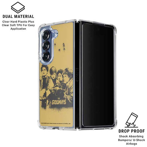 Warner Bros The Goonies (1985) The Goonies Cast Galaxy Z Fold7 Clear Case