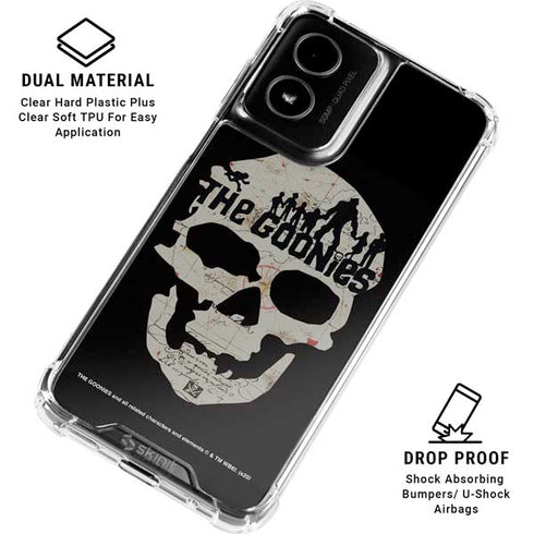Warner Bros The Goonies (1985) The Goonies Skull Map Moto G Power 5G (2024) Clear Case