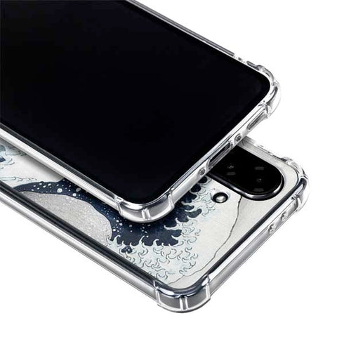 The Great Wave off Kanagawa by Hokusai Galaxy A36 5G Clear Case