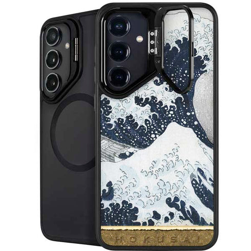 The Great Wave off Kanagawa by Hokusai Galaxy S25 Plus Kickstand Case