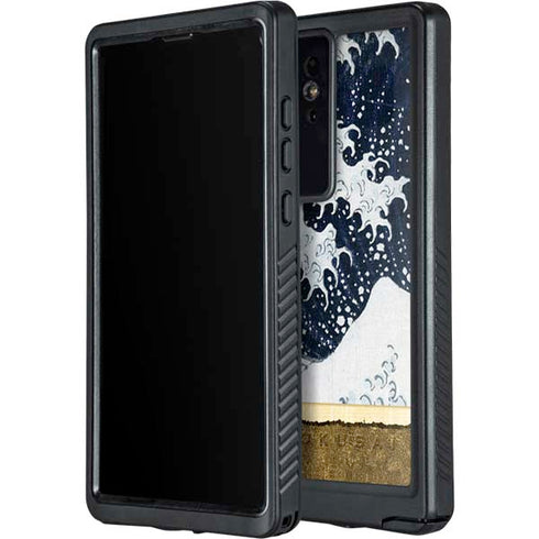 The Great Wave off Kanagawa by Hokusai Galaxy S24 Ultra Waterproof Case
