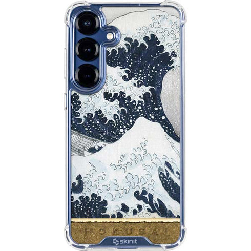 The Great Wave off Kanagawa by Hokusai Galaxy S25 Plus Clear Case