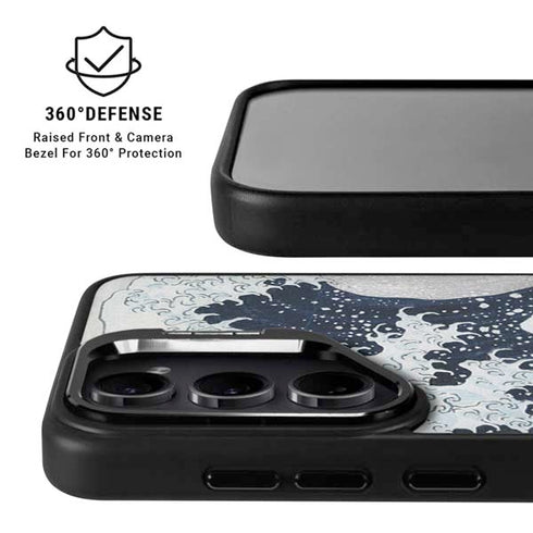 The Great Wave off Kanagawa by Hokusai Galaxy S26 Plus Kickstand Case
