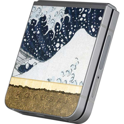The Great Wave off Kanagawa by Hokusai Galaxy Z Flip6 Skin