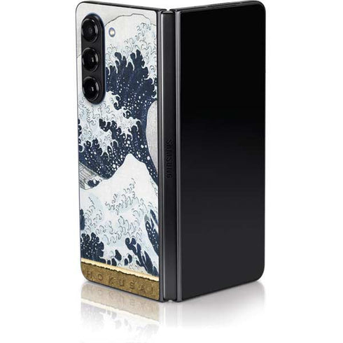 The Great Wave off Kanagawa by Hokusai Galaxy Z Fold5 5G Skin