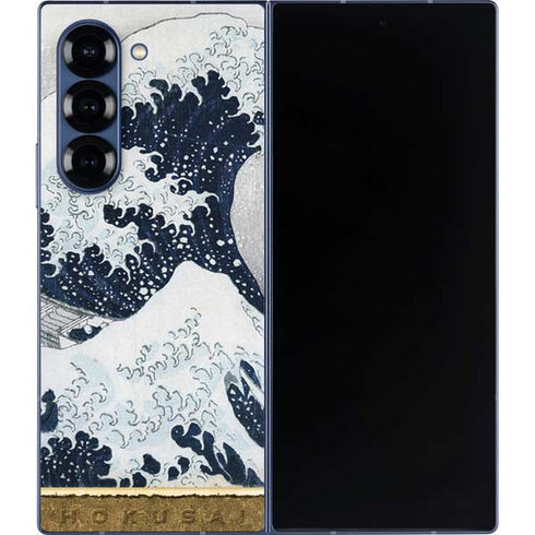 The Great Wave off Kanagawa by Hokusai Galaxy Z Fold6 Skin