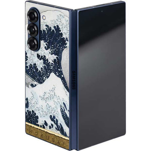 The Great Wave off Kanagawa by Hokusai Galaxy Z Fold6 Skin