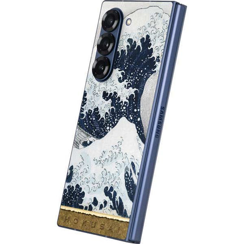 The Great Wave off Kanagawa by Hokusai Galaxy Z Fold6 Skin
