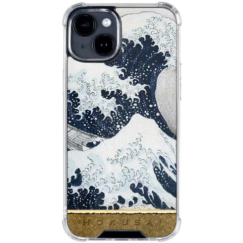 The Great Wave off Kanagawa by Hokusai iPhone 15 Clear Case