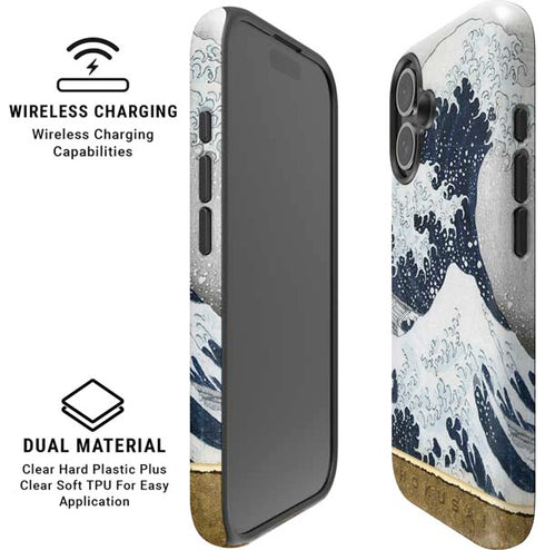 The Great Wave off Kanagawa by Hokusai iPhone 16 Magsafe Impact Case