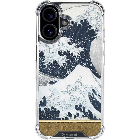 The Great Wave off Kanagawa by Hokusai iPhone 16 Plus Clear Case