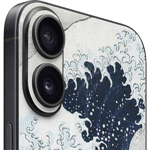 The Great Wave off Kanagawa by Hokusai iPhone 16 Plus Skin