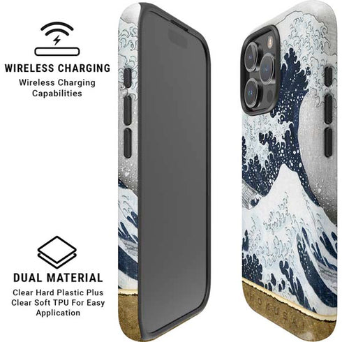 The Great Wave off Kanagawa by Hokusai iPhone 16 Pro Max Magsafe Impact Case