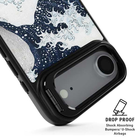 The Great Wave off Kanagawa by Hokusai iPhone 17 Air Kickstand Case