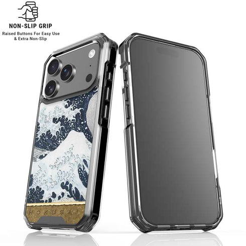 The Great Wave off Kanagawa by Hokusai iPhone 17 Pro Max Clear Case