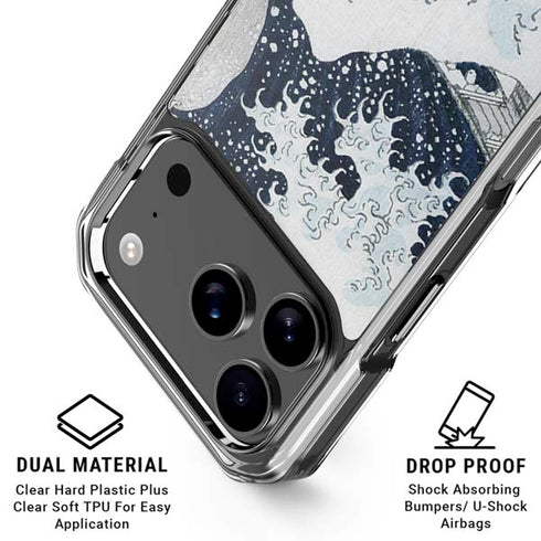 The Great Wave off Kanagawa by Hokusai iPhone 18 Pro Clear Case