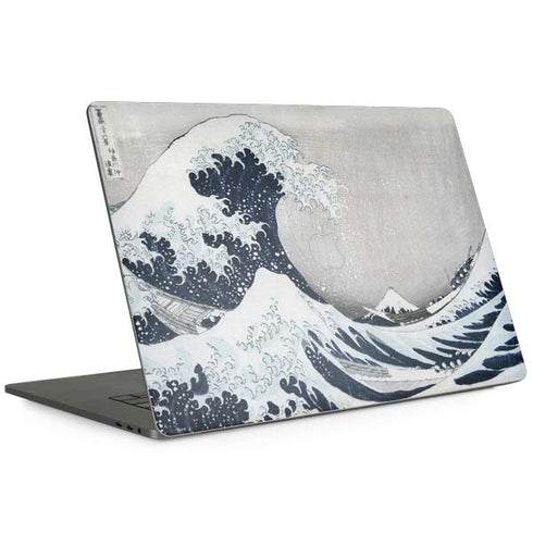 The Great Wave off Kanagawa by Hokusai MacBook Skins
