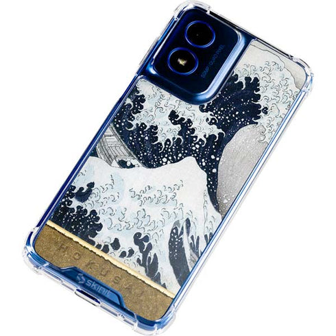 The Great Wave off Kanagawa by Hokusai Moto G 5G (2024) Clear Case