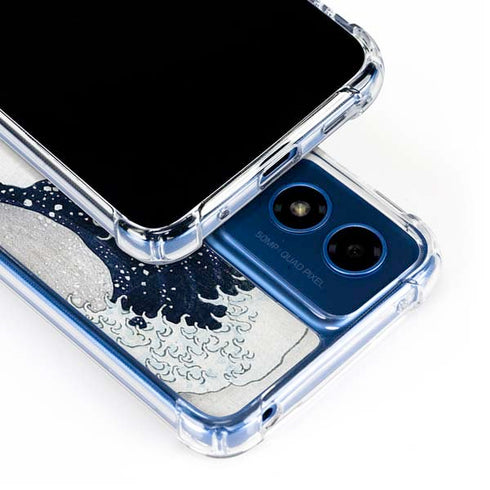 The Great Wave off Kanagawa by Hokusai Moto G 5G (2024) Clear Case