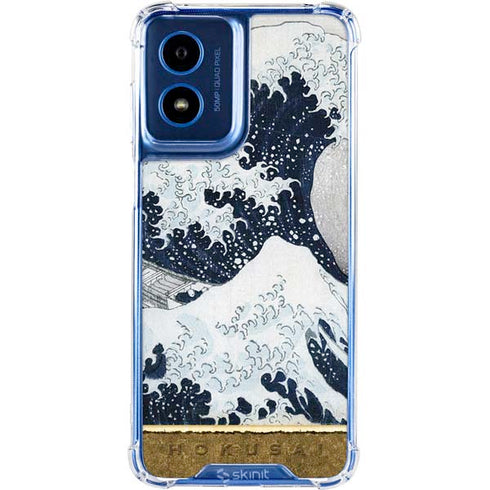 The Great Wave off Kanagawa by Hokusai Moto G Play 4G (2024) Clear Case