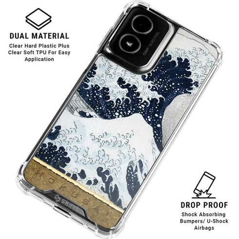 The Great Wave off Kanagawa by Hokusai Moto G Power 5G (2024) Clear Case