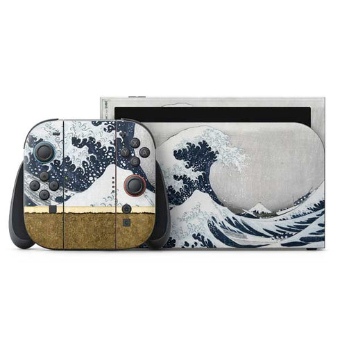 The Great Wave off Kanagawa by Hokusai Nintendo Skins