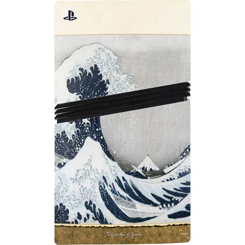 The Great Wave off Kanagawa by Hokusai PS5 Pro Bundle Skin