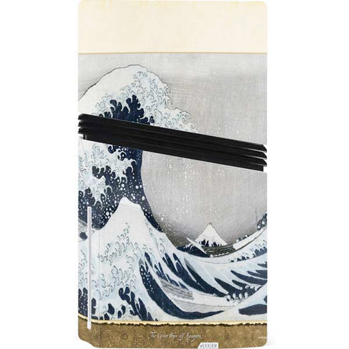 The Great Wave off Kanagawa by Hokusai PS5 Pro Disk Bundle Skin